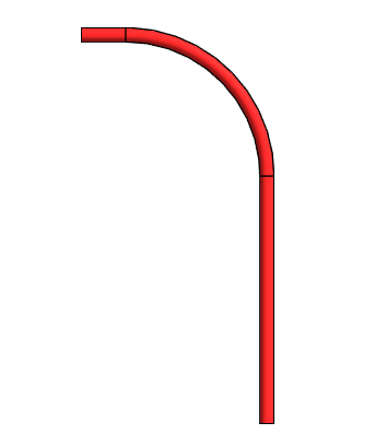 Tubo ultraPEX Vermelho (curva manual)