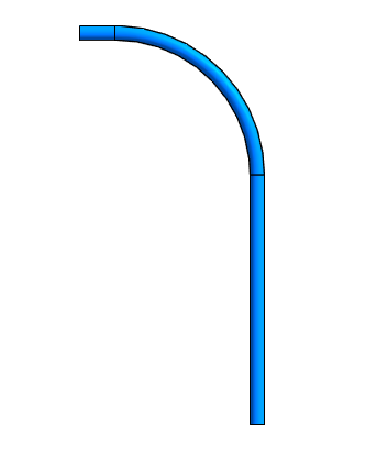 Tubo ultraPEX Azul (curva manual)