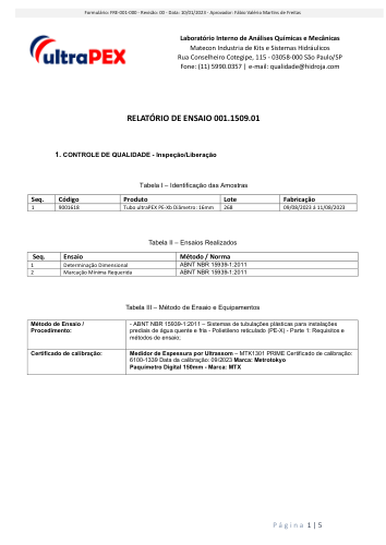 Miniatura: Ensaio dimensional DN16