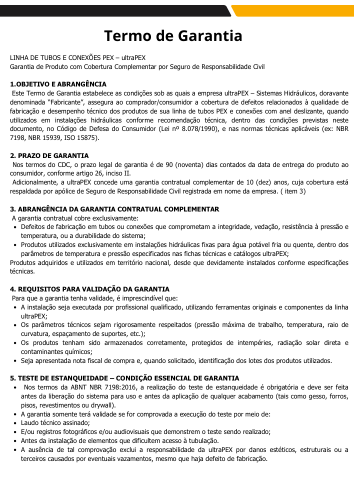 Miniatura: Termo garantia